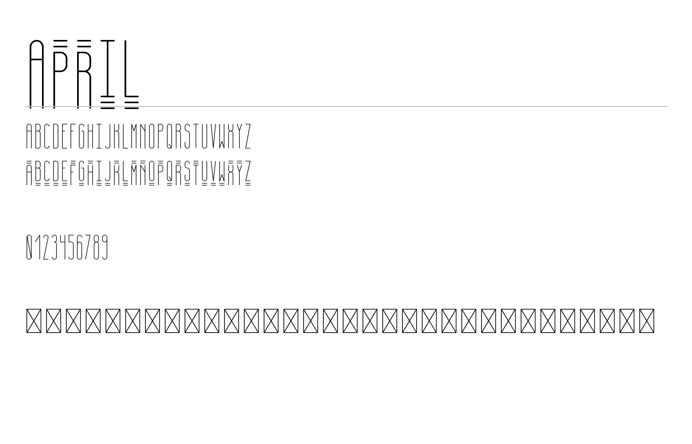 April Font preview