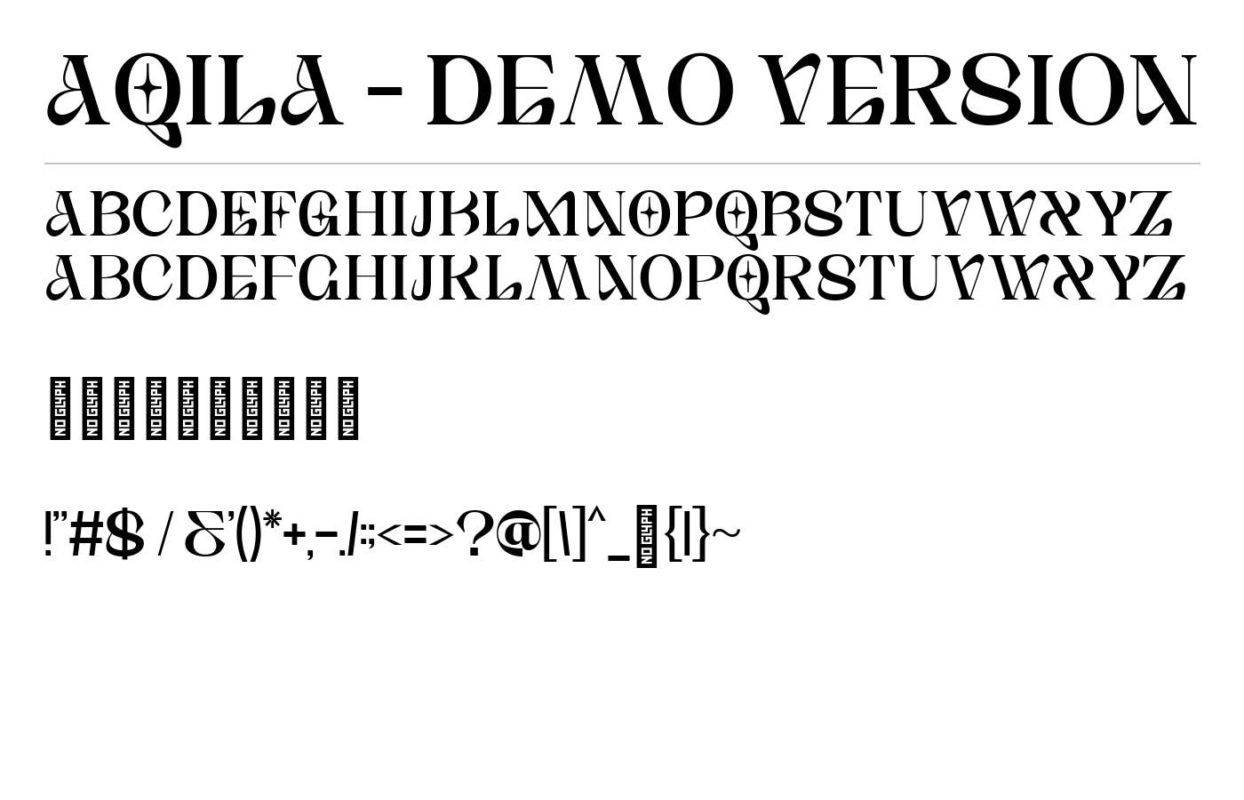 Aqila - Demo Version Font preview