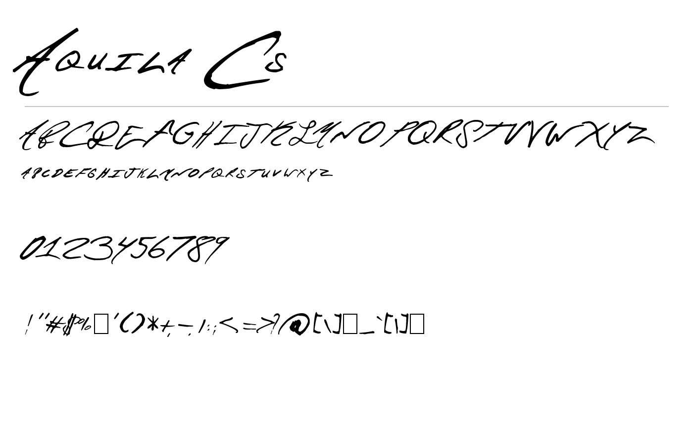 Aquila Cs Font preview