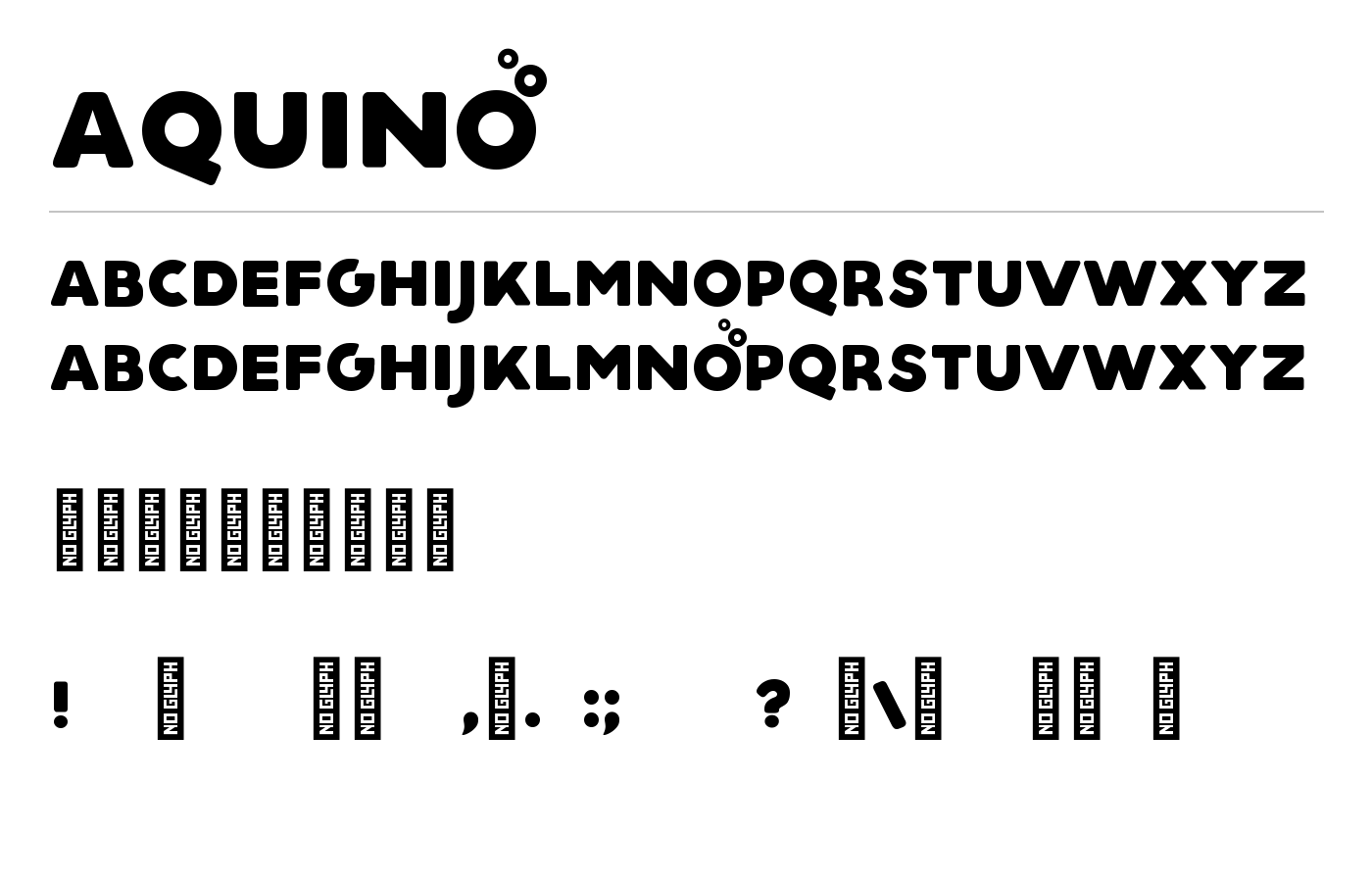 Aquino Font preview