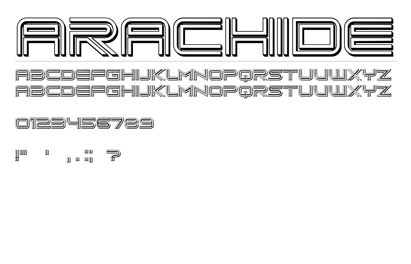 Arachide Font preview