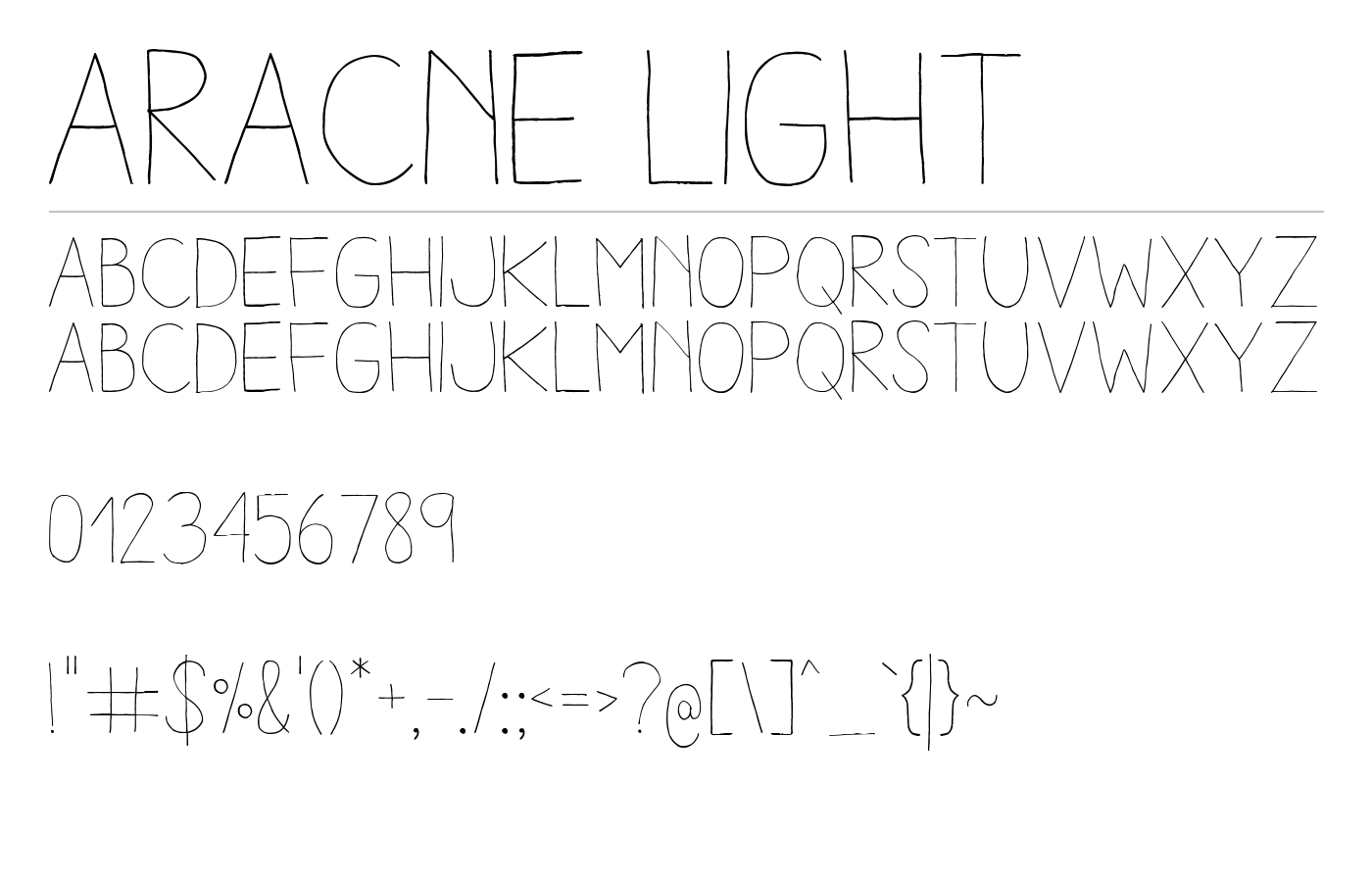 Aracne Regular Font preview