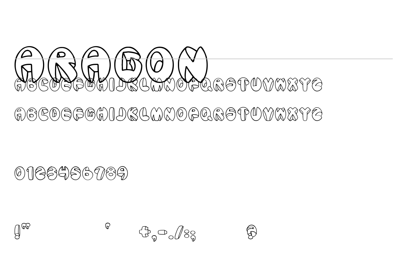 Aragon Font preview