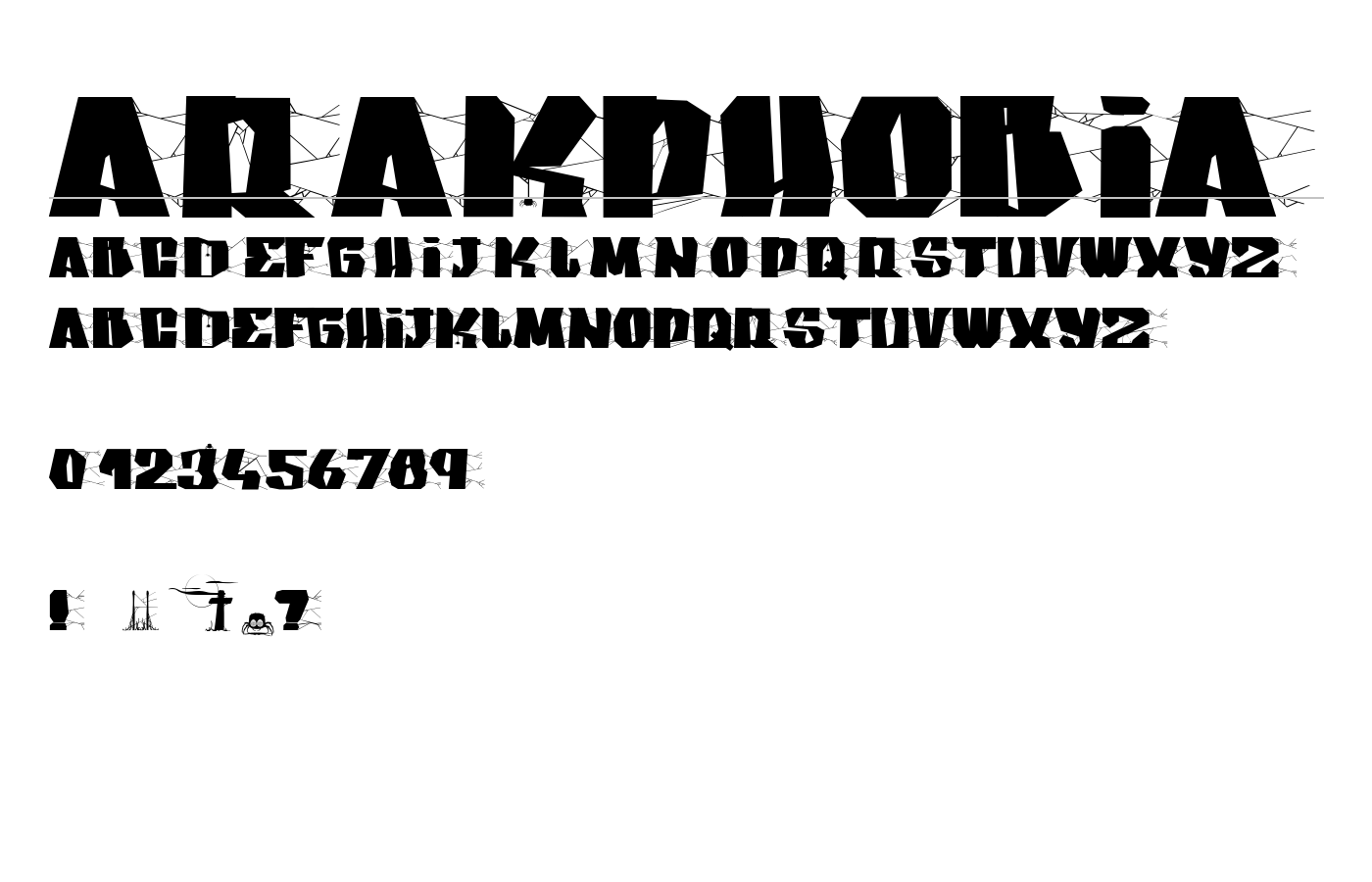Arakphobia Font preview