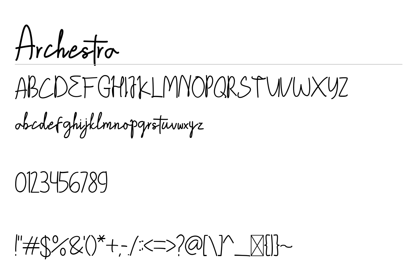 Archestra Font preview