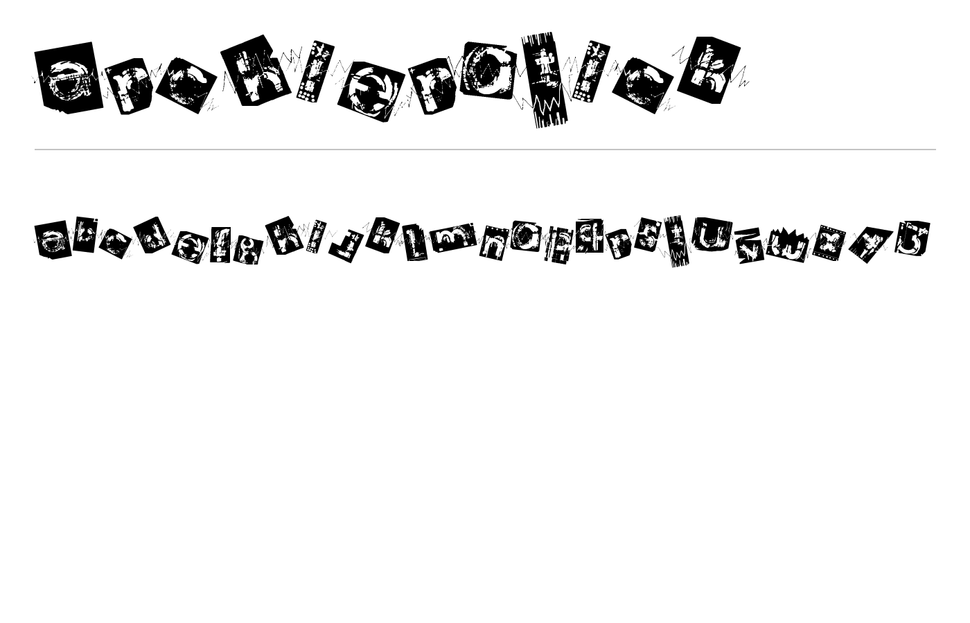 archierotick Font preview