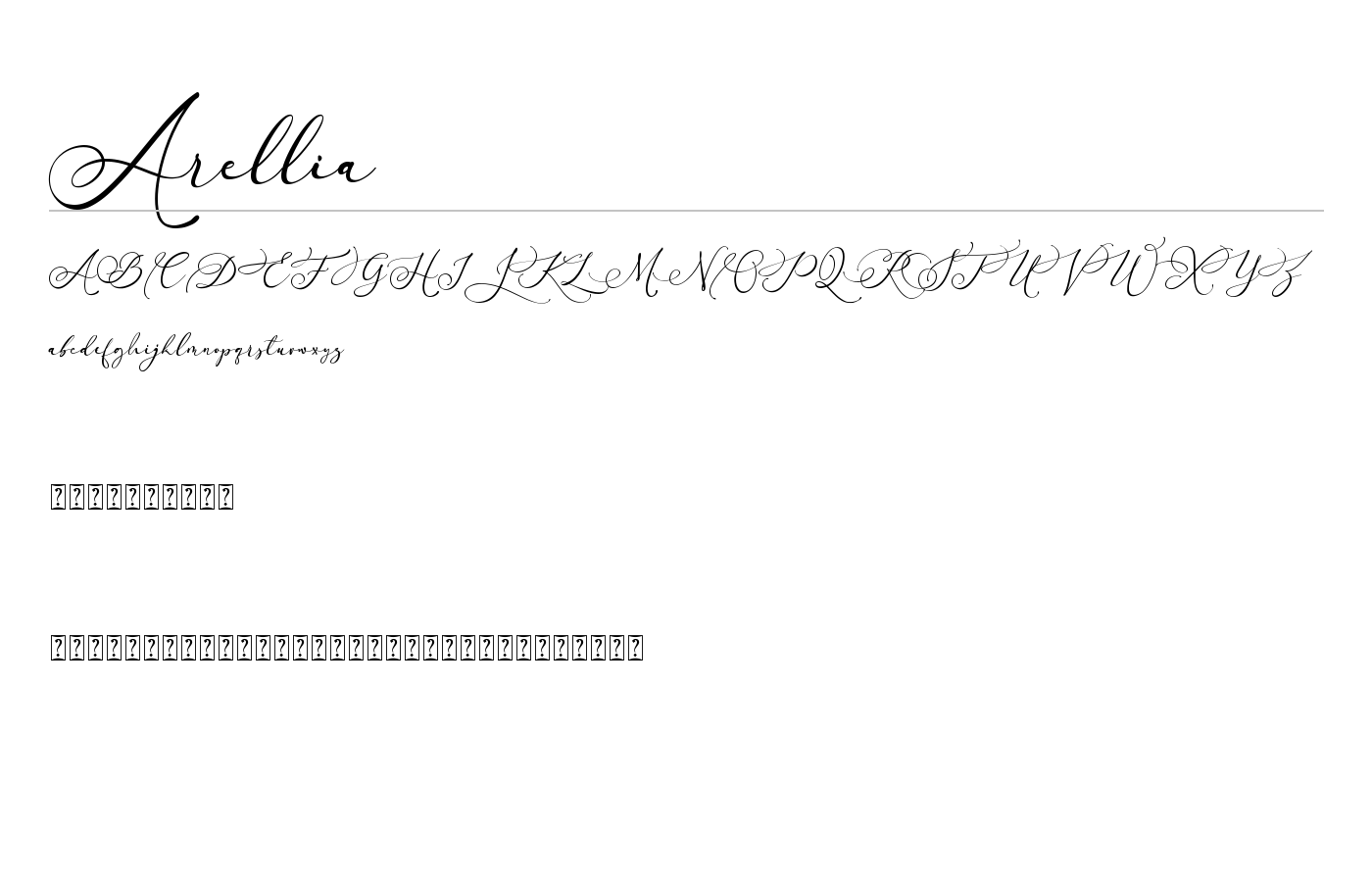 Arellia Font preview