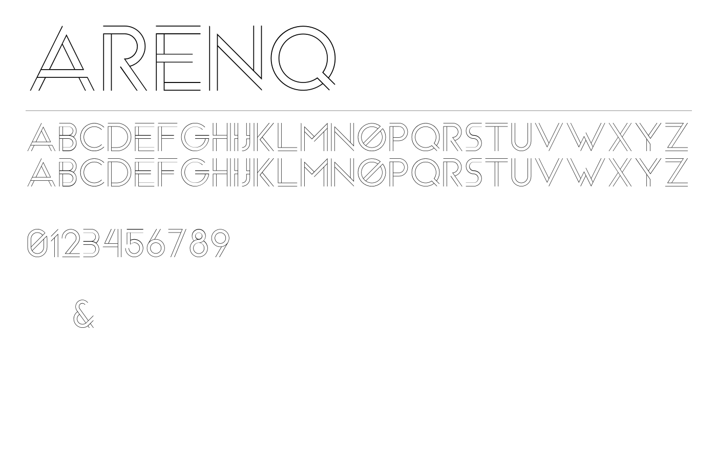 Arenq Font preview