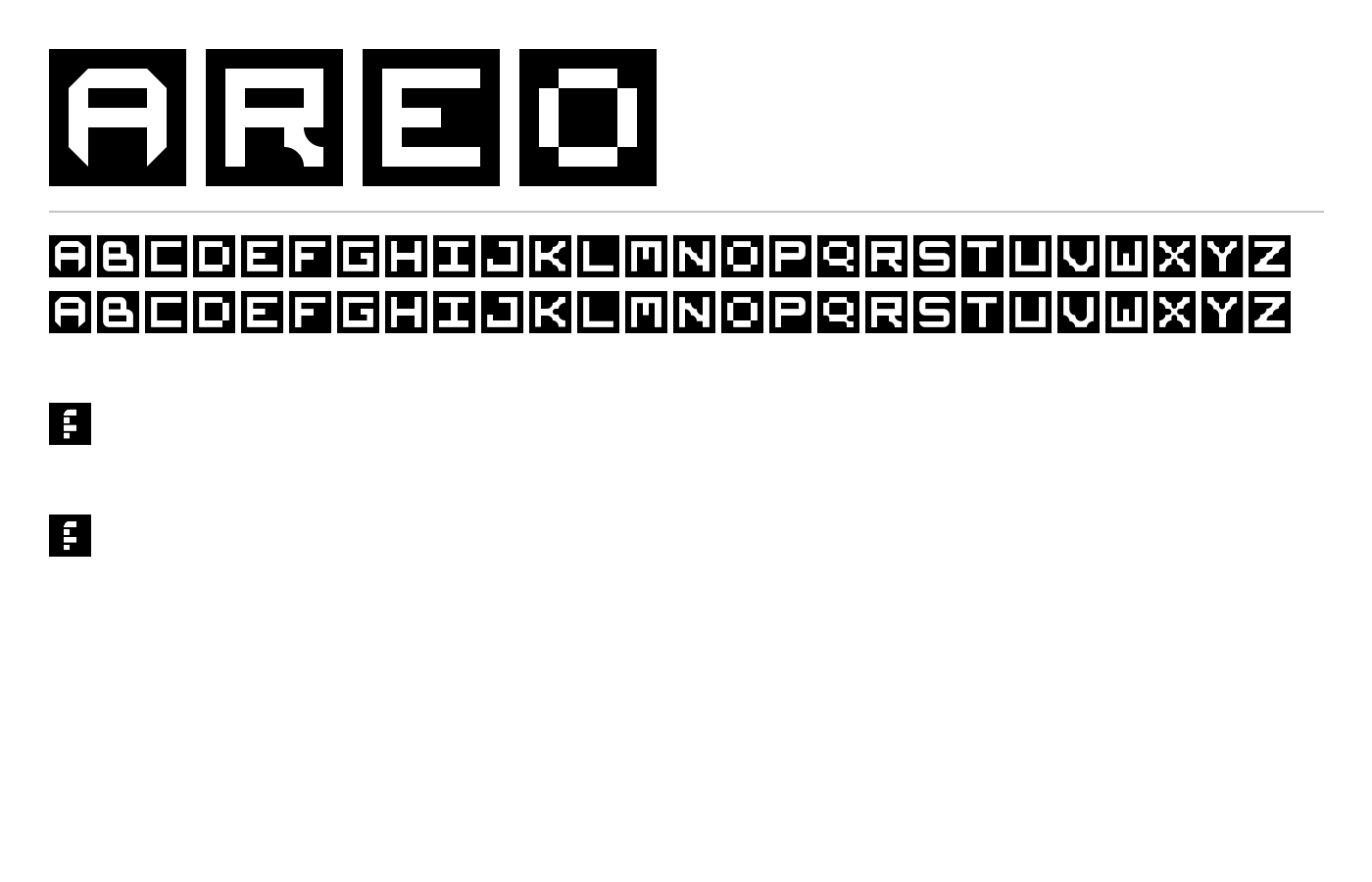 AREO Font preview