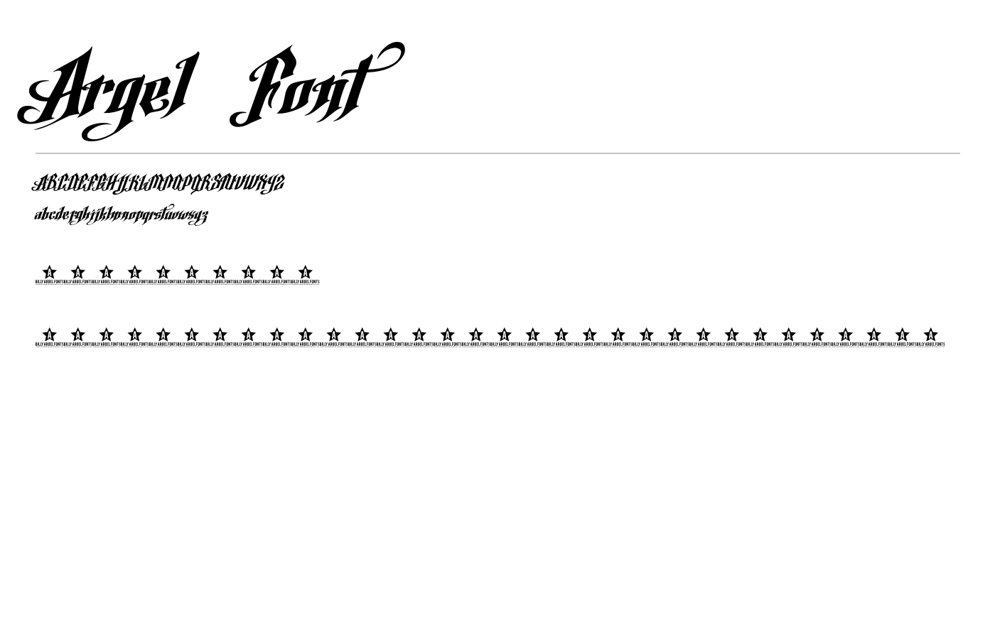 Argel Font preview
