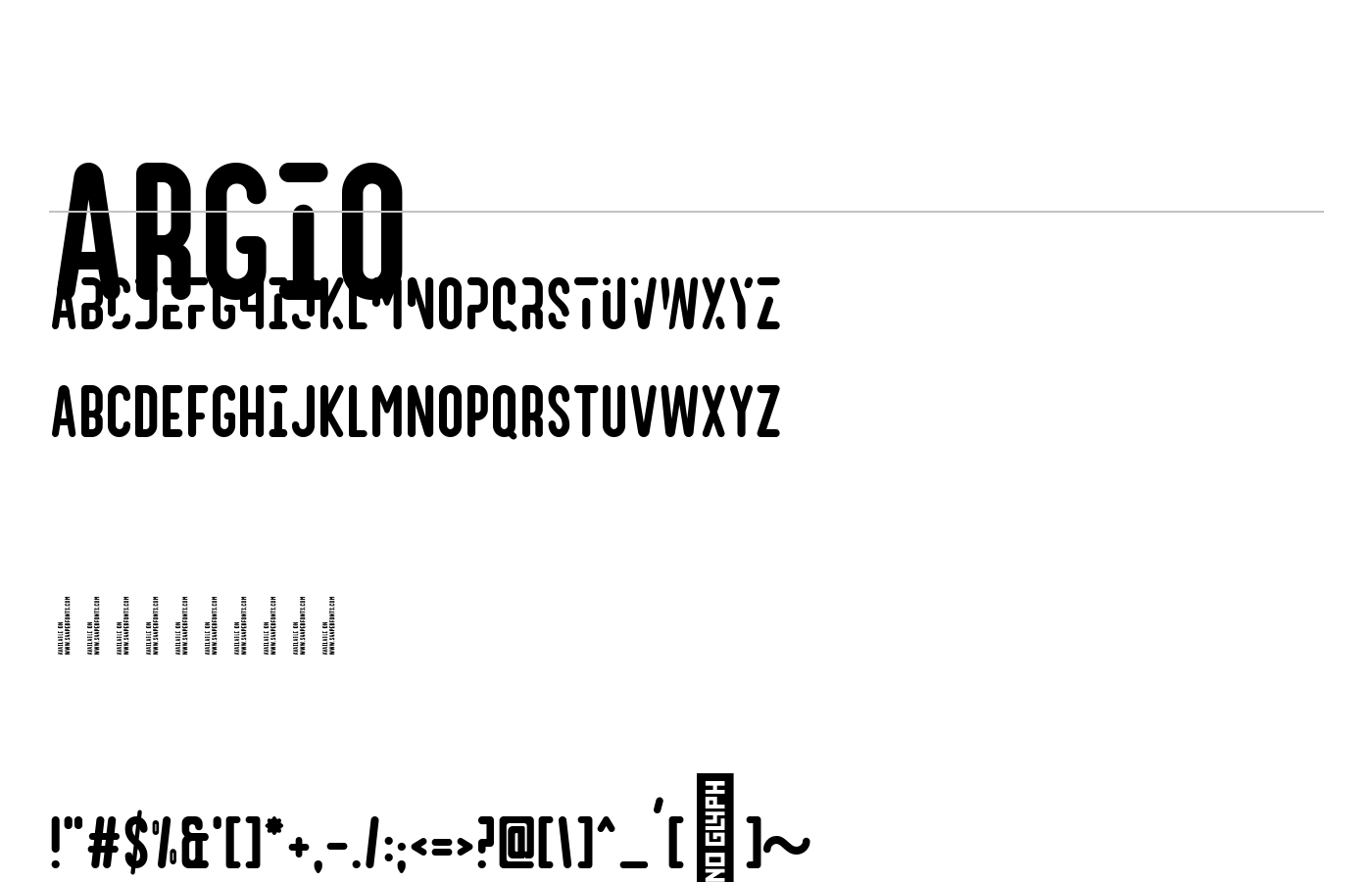 Argio Font preview
