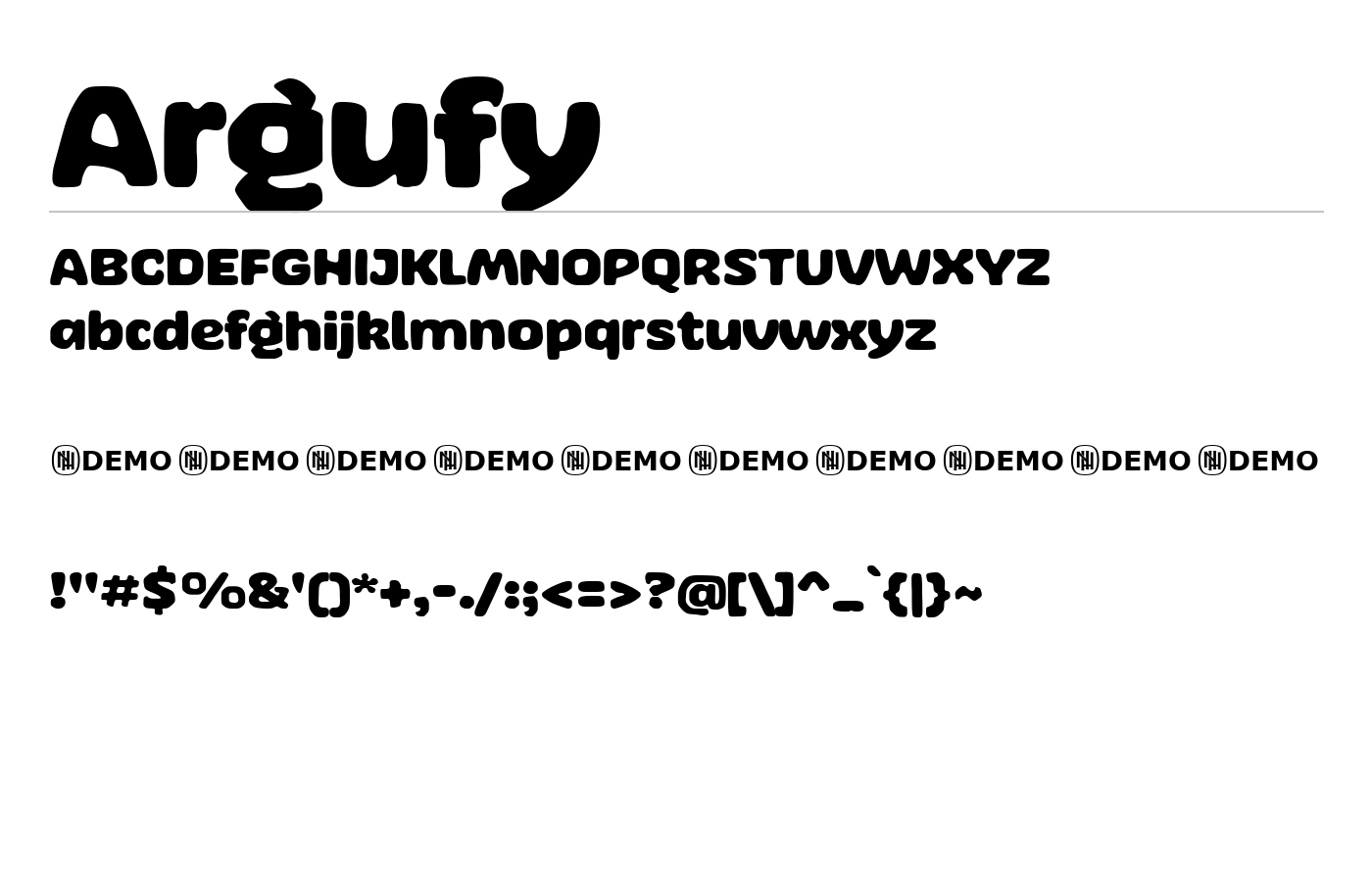 Argufy Font preview