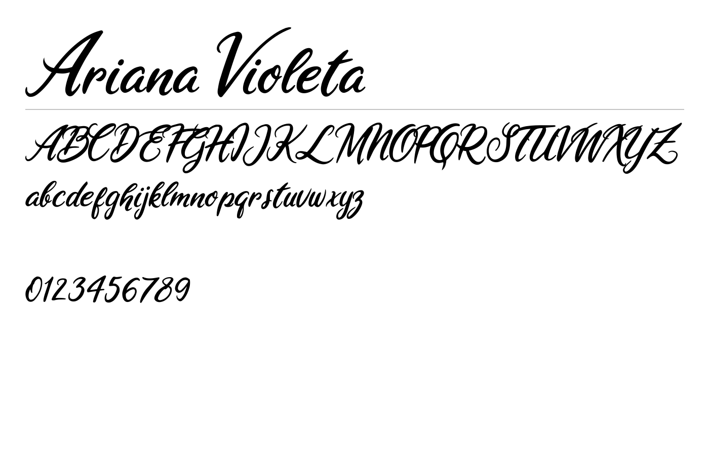 Ariana Violeta Font preview