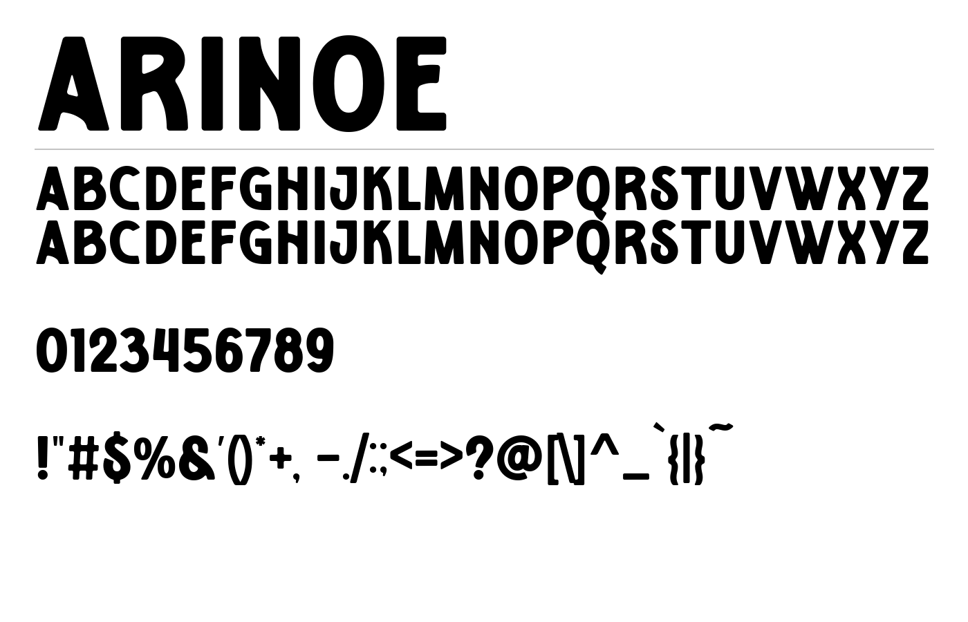 Arinoe Font preview