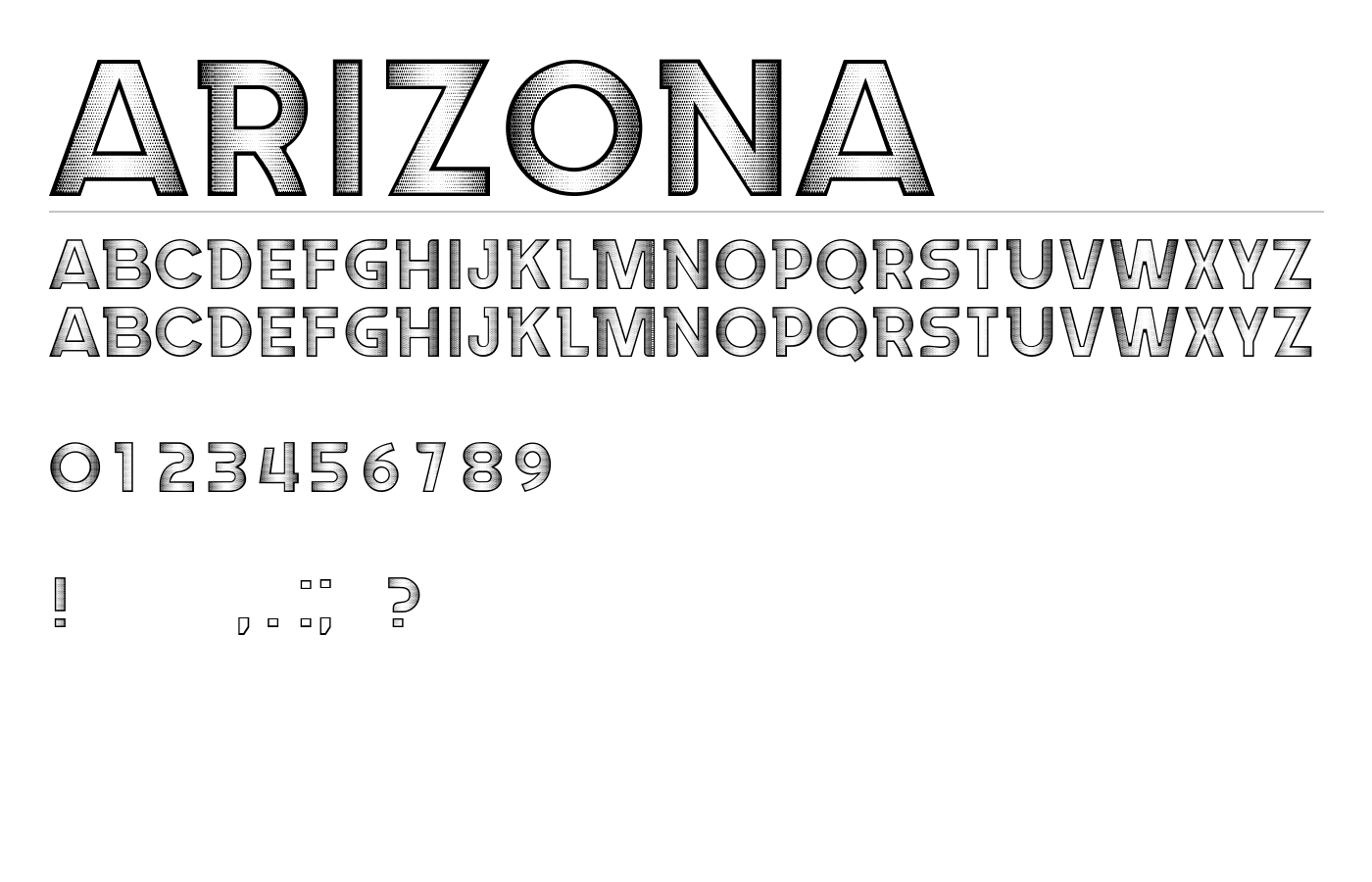 Arizona Font preview