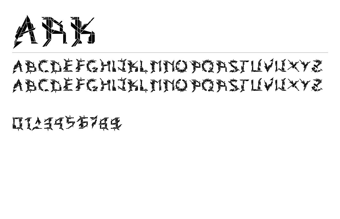 Ark Font preview