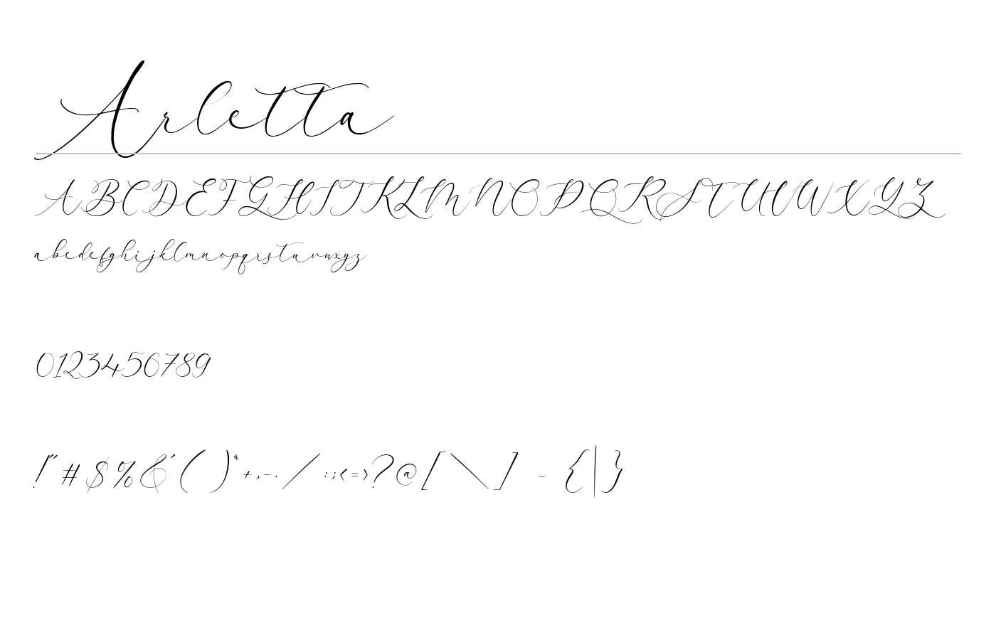 Arletta Font preview