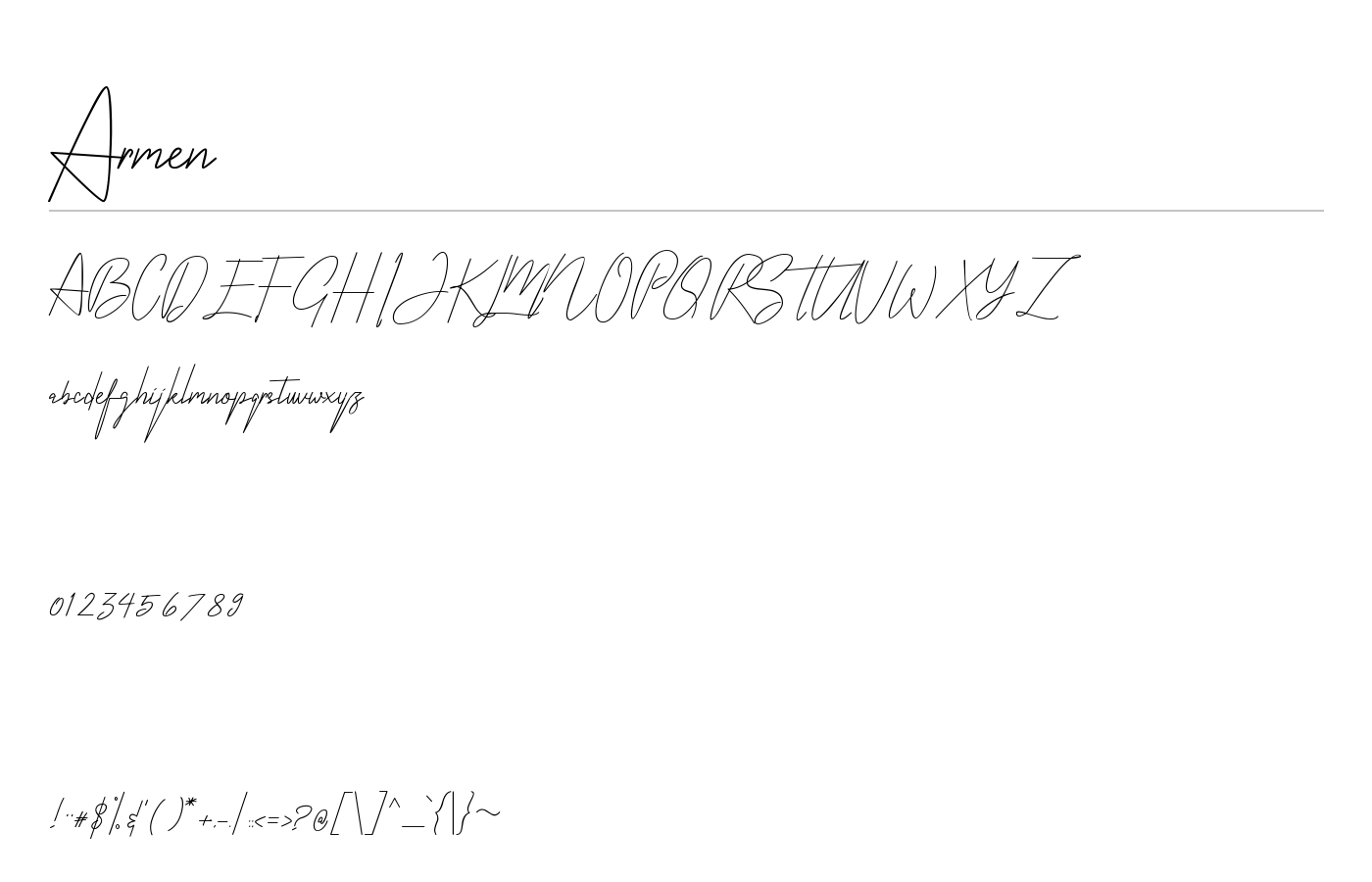 Armen Font preview