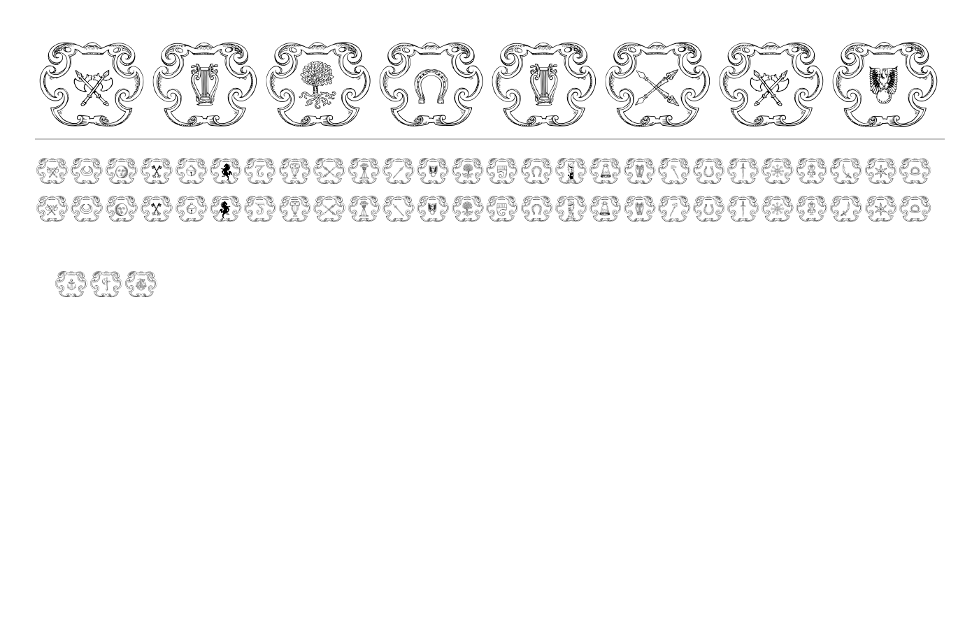 Armorial Font preview