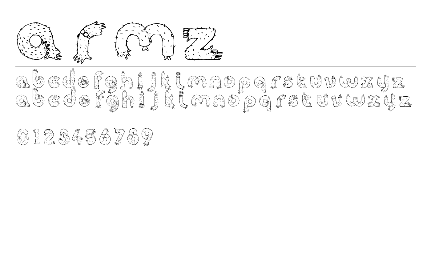Armz Font preview