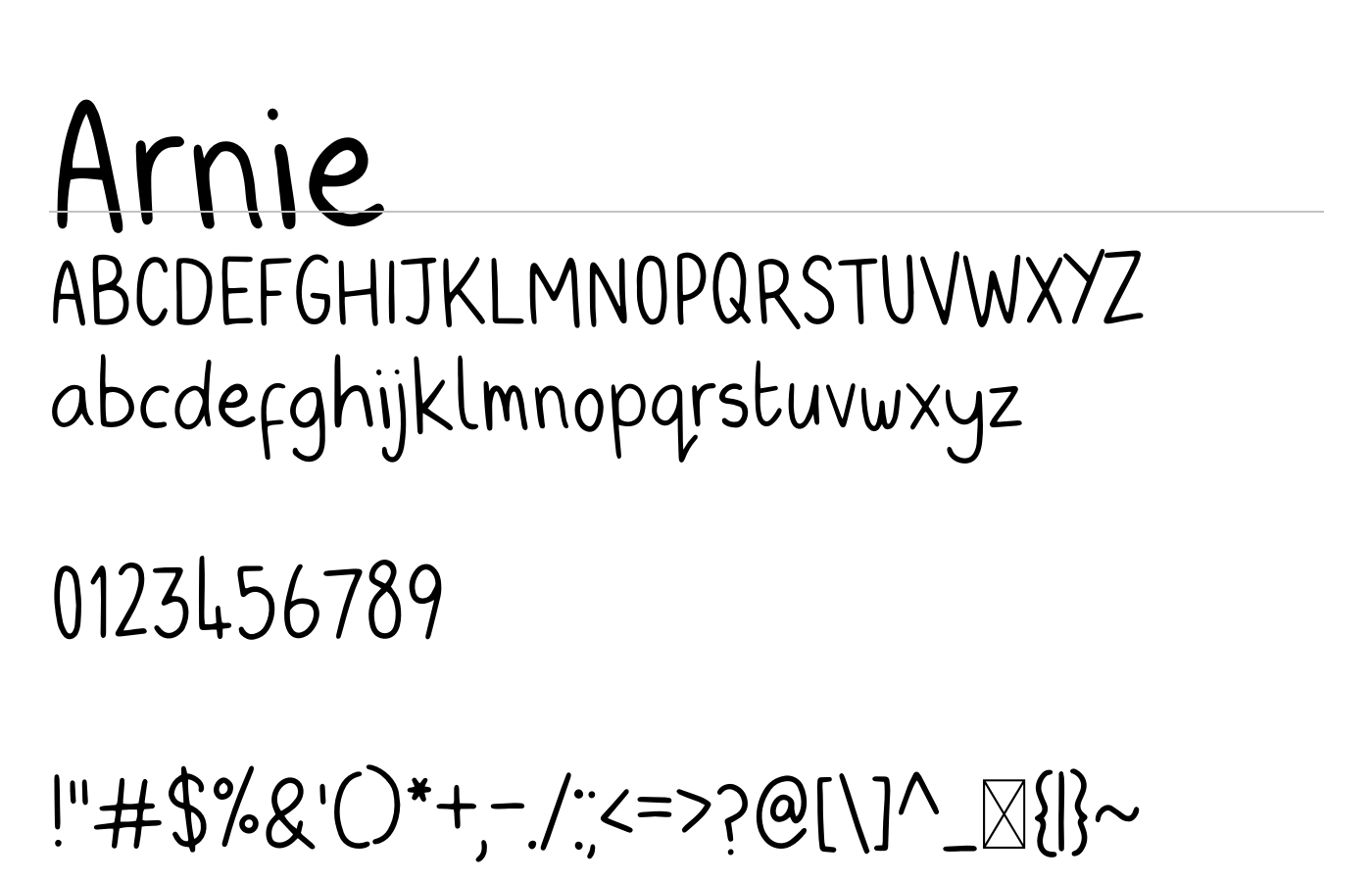 Arnie Font preview