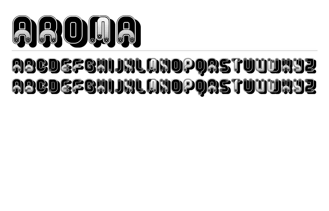 Aroma Font preview