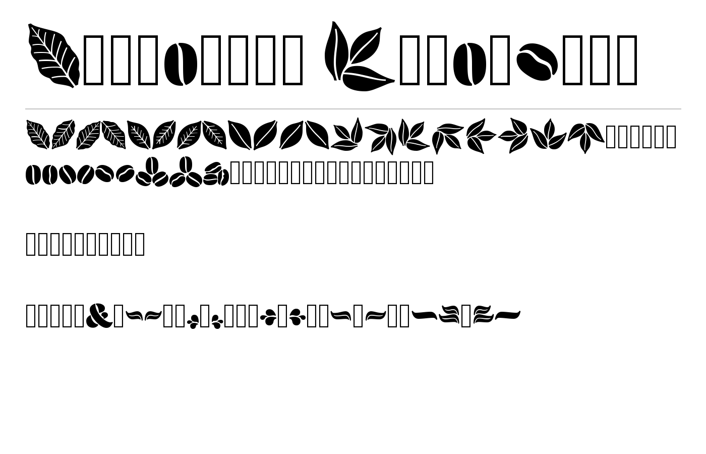 Aromatron Font preview