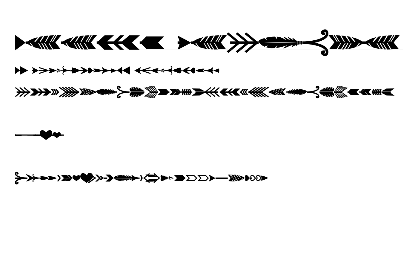 Arrow Crafter Font preview