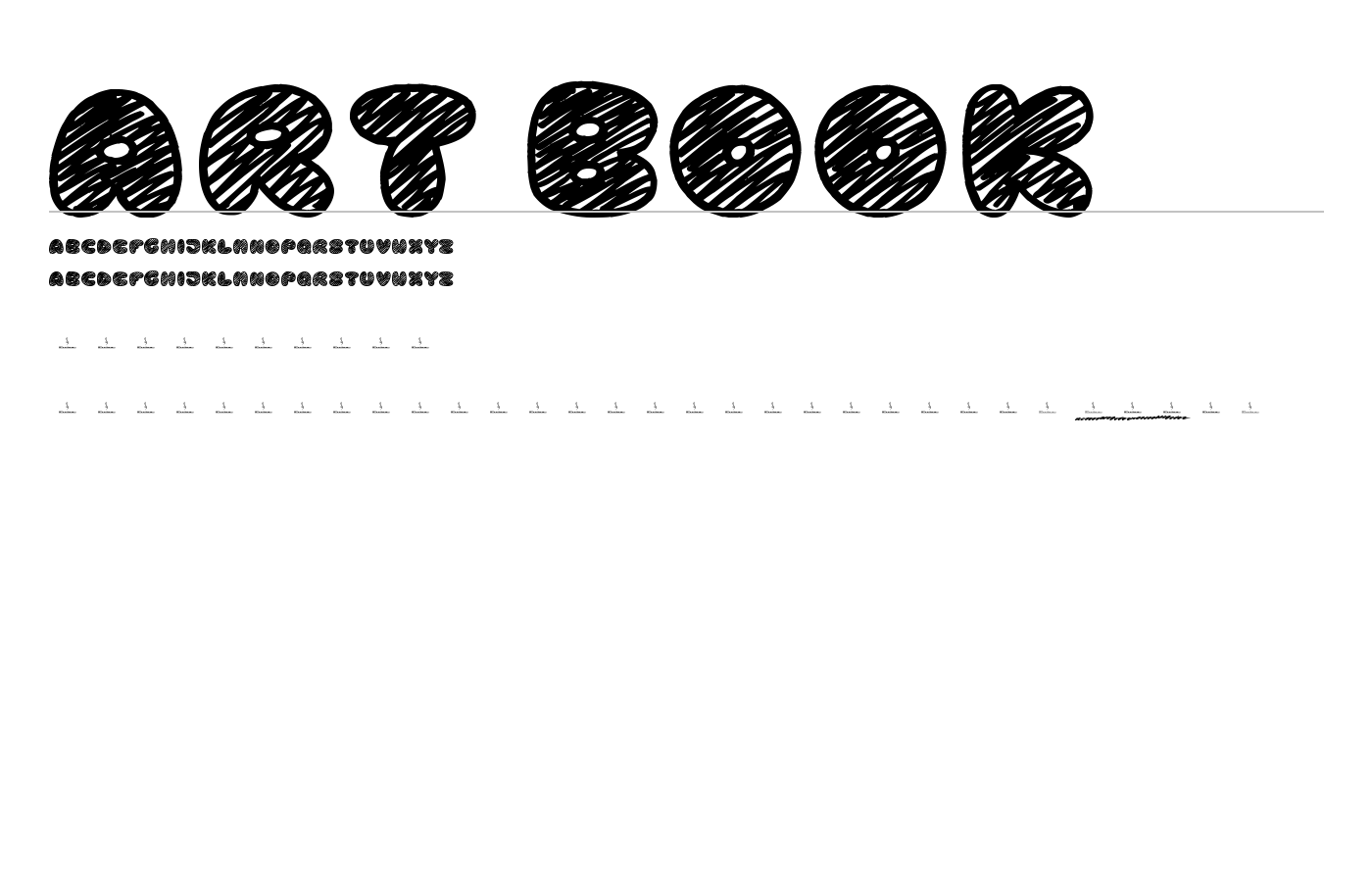Art Book Font preview