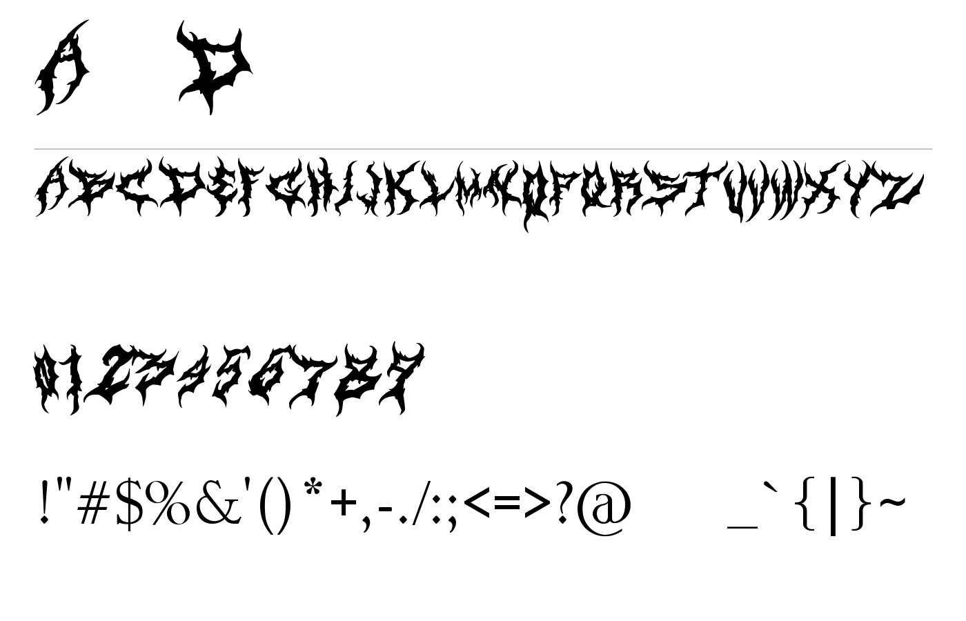 Art Dystopia Font preview