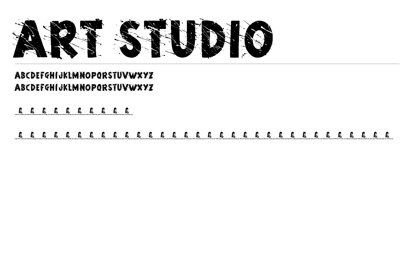 Art Studio Font preview