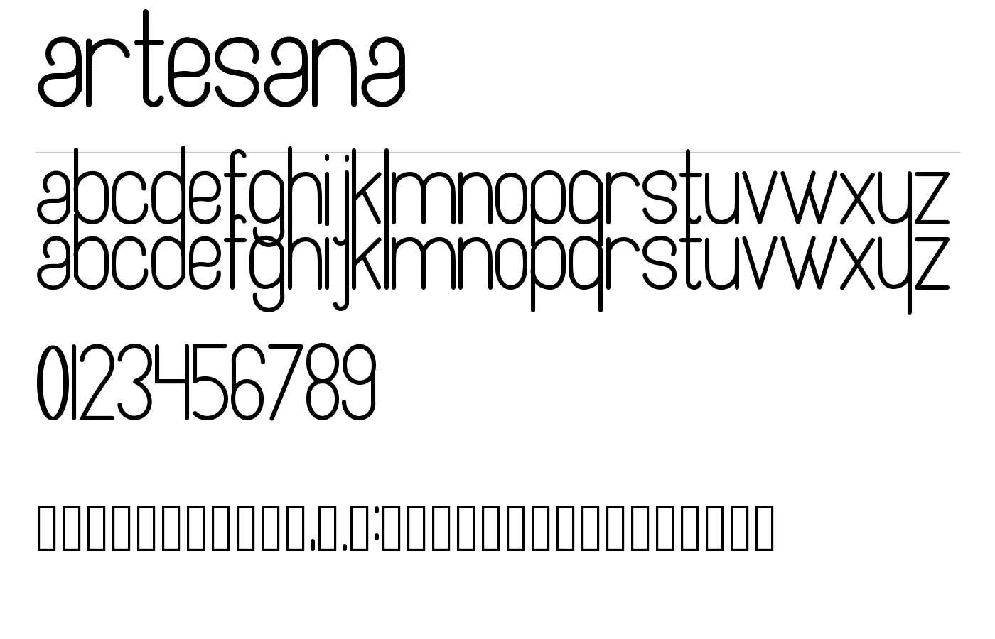 Artesana Font preview