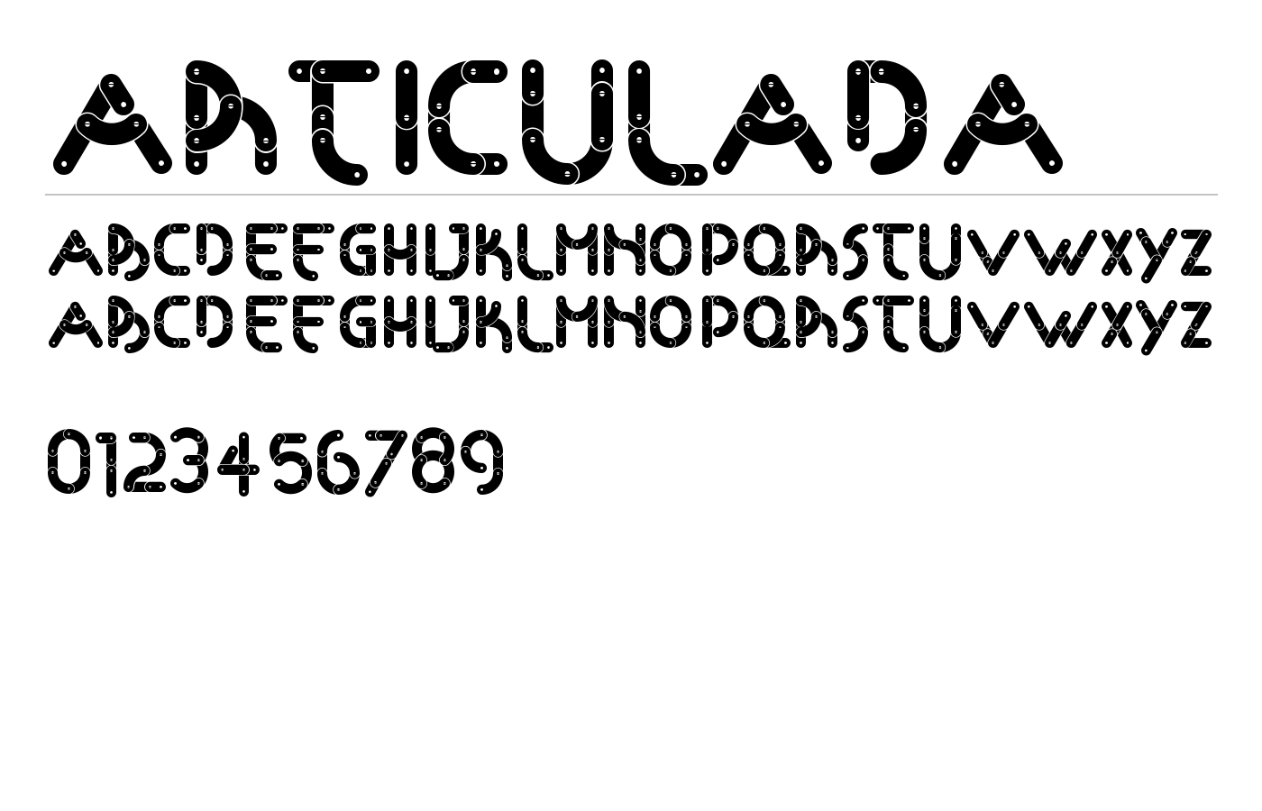 Articulada Font preview