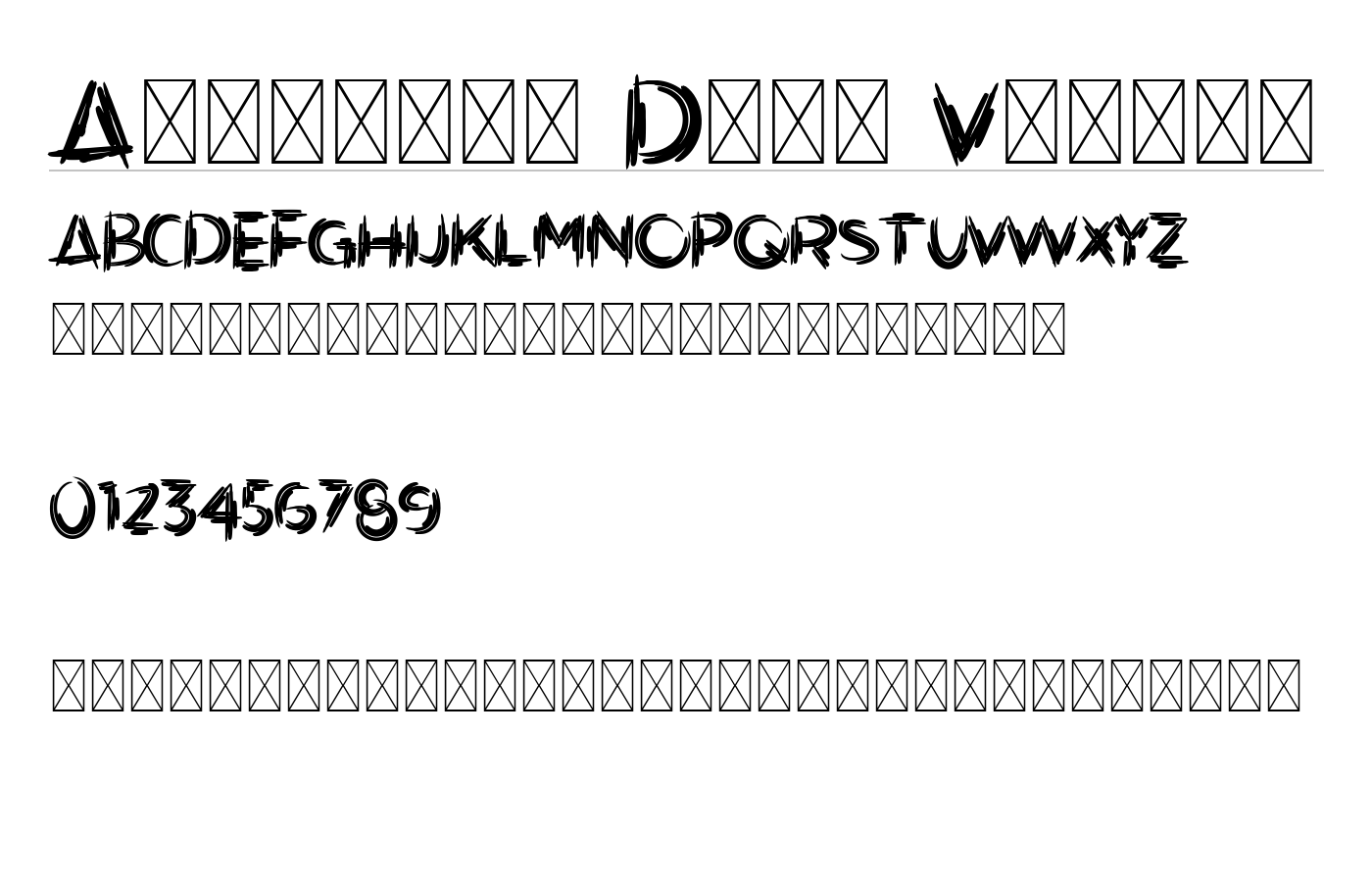 Artistik Demo Versio Font preview