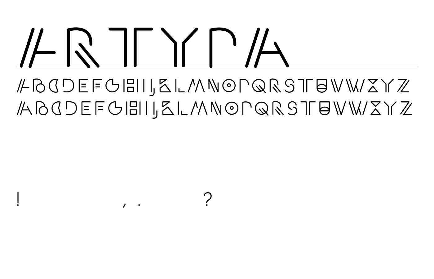 Artypa Font preview