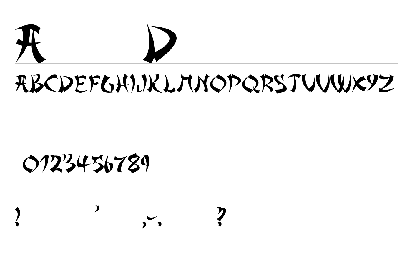 Asian Delight Font preview
