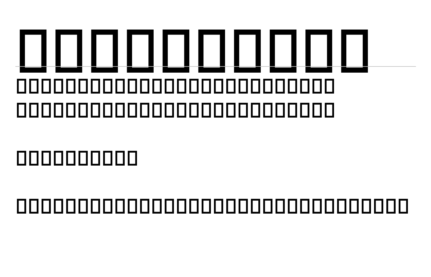 Asian Food Font preview