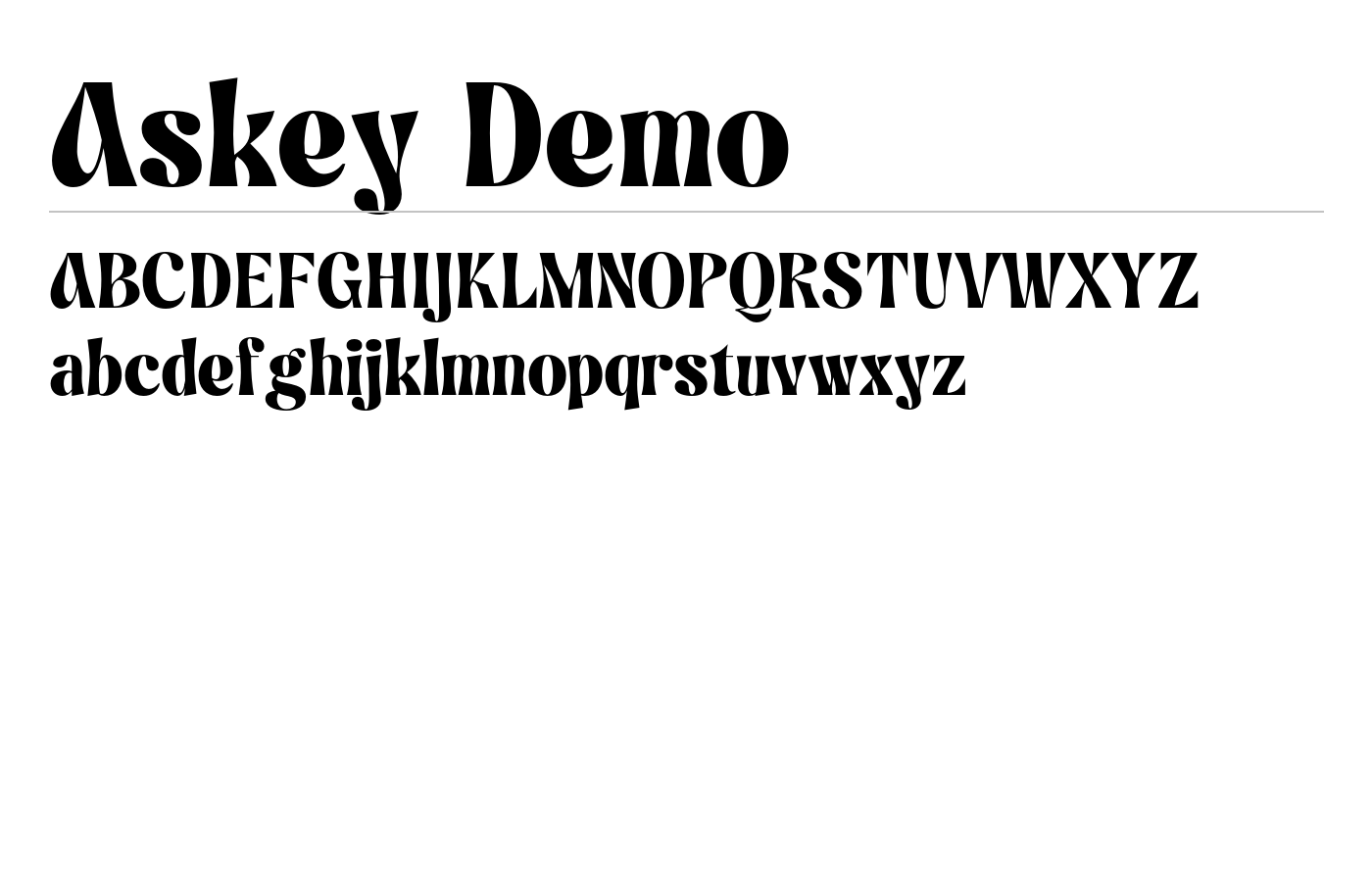 Askey Demo Font preview