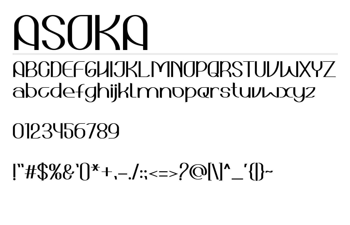 ASOKA Font preview