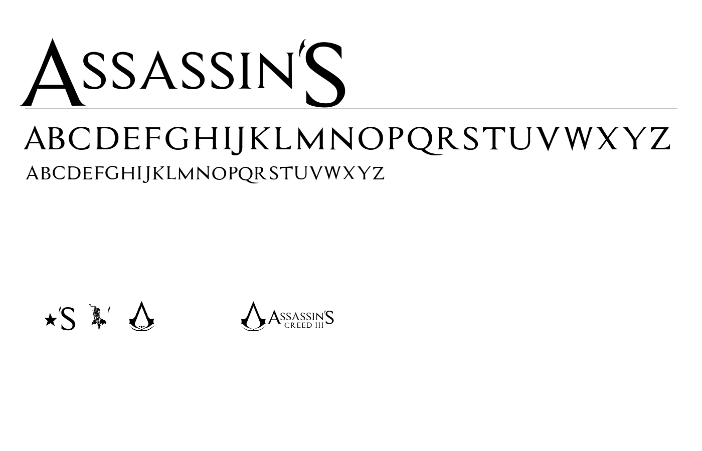 Assassin$ Font preview