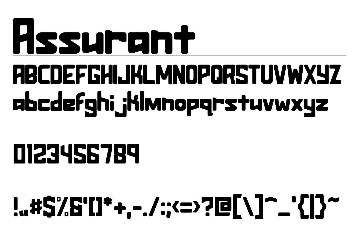 Assurant Font preview