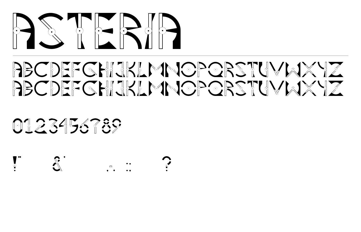 Asteria Font preview