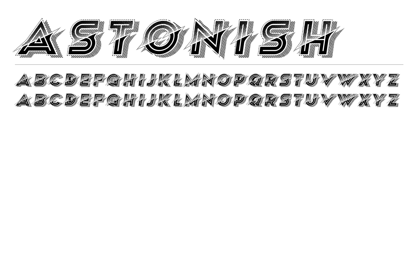 Astonish Font preview