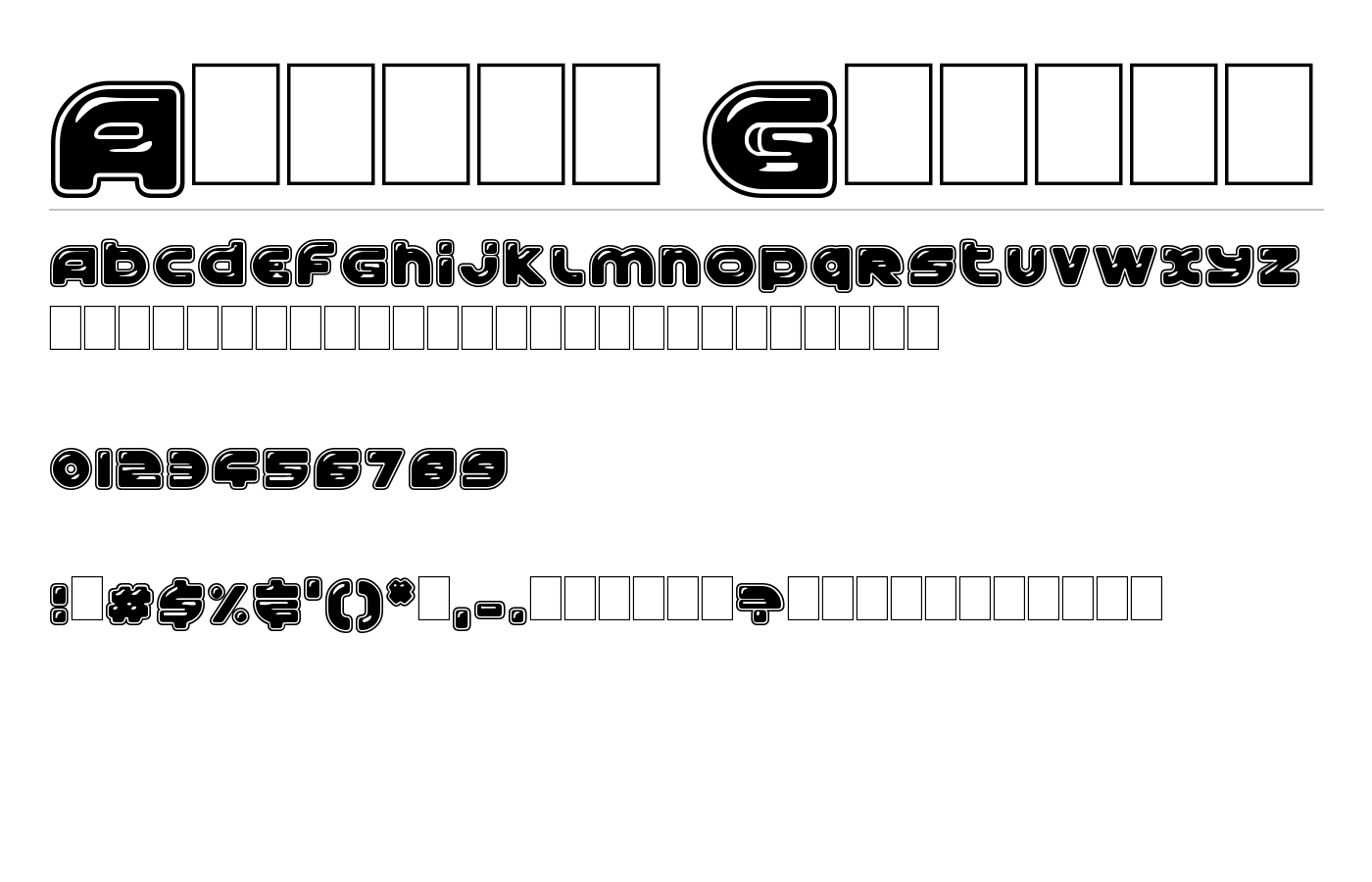 Astral Groove Font preview