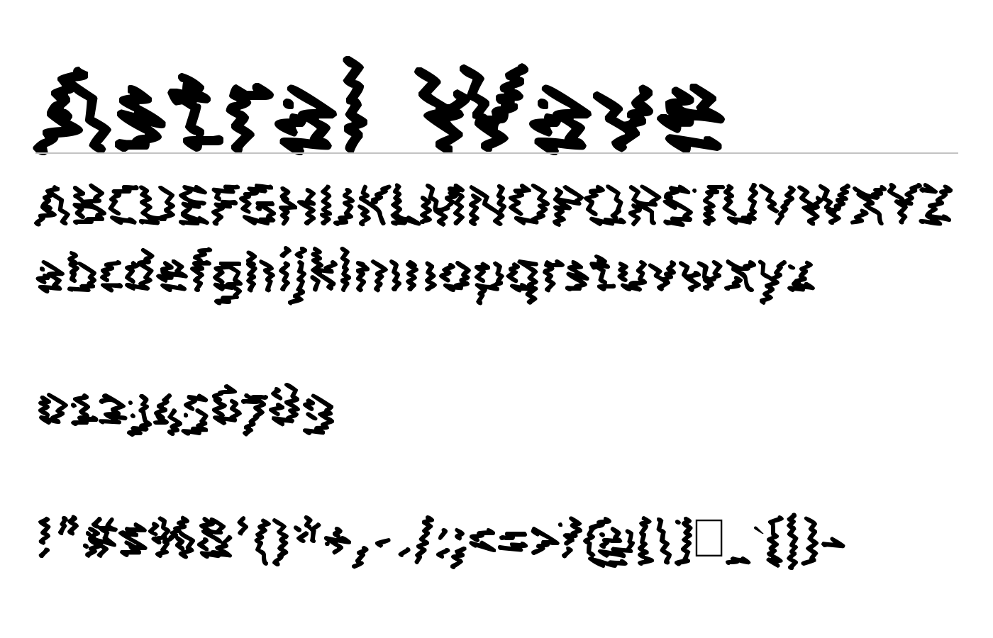 Astral Wave Font preview