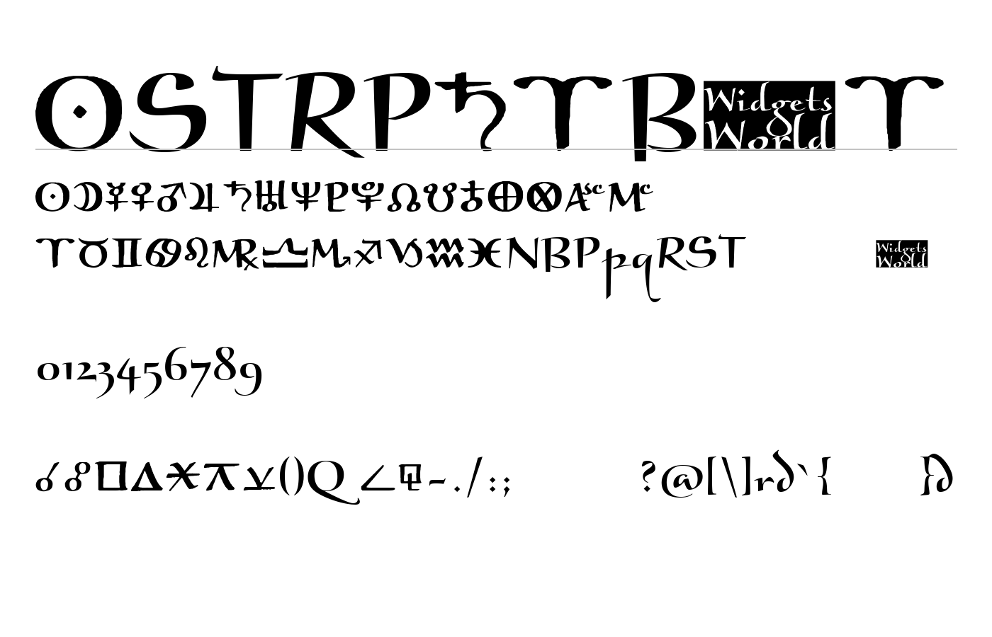 AstroGanza Font preview