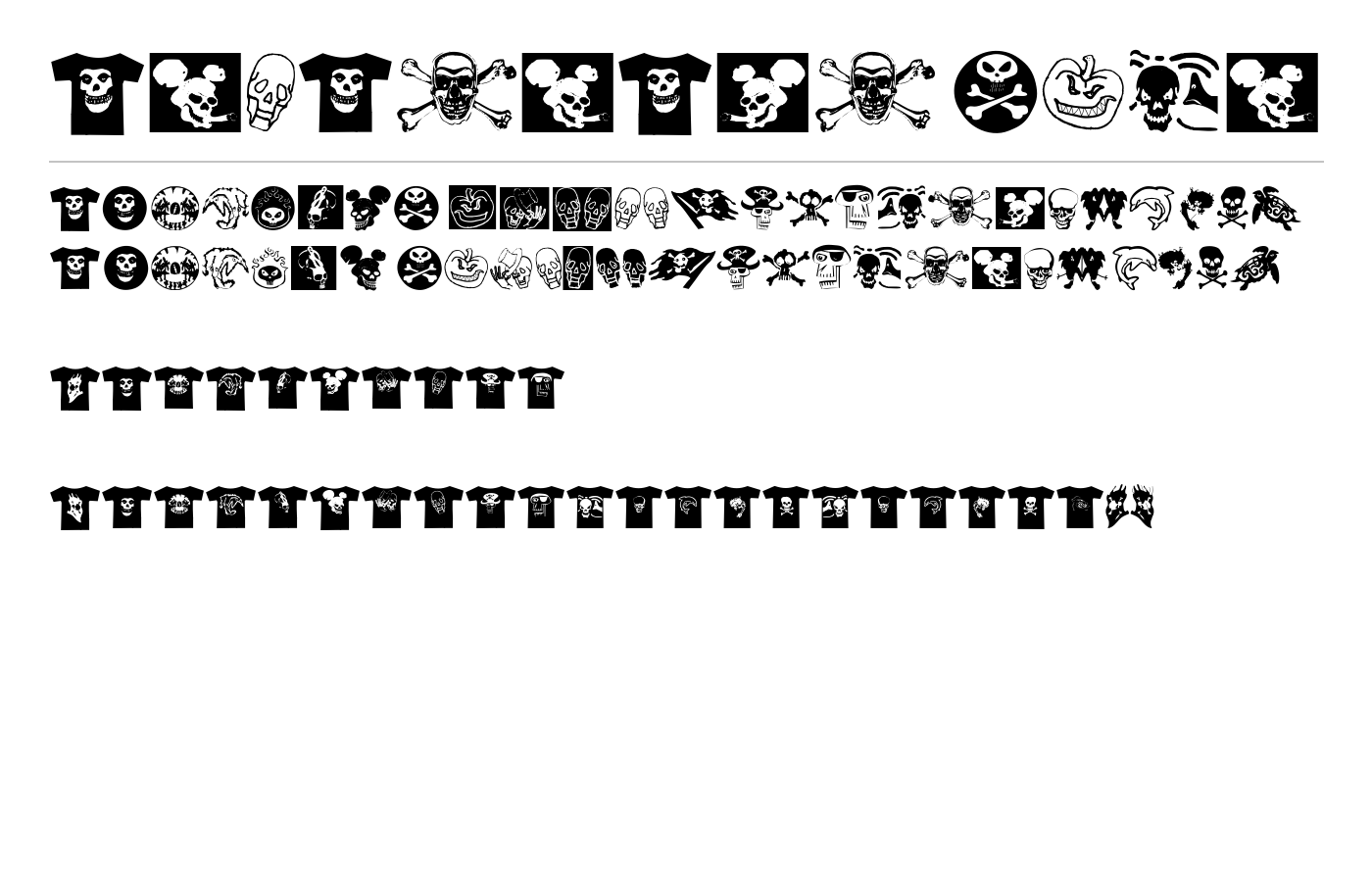 AtLastATshirt Font preview