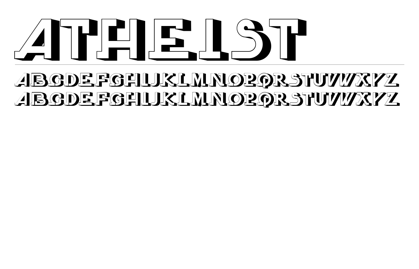 Atheist Font preview