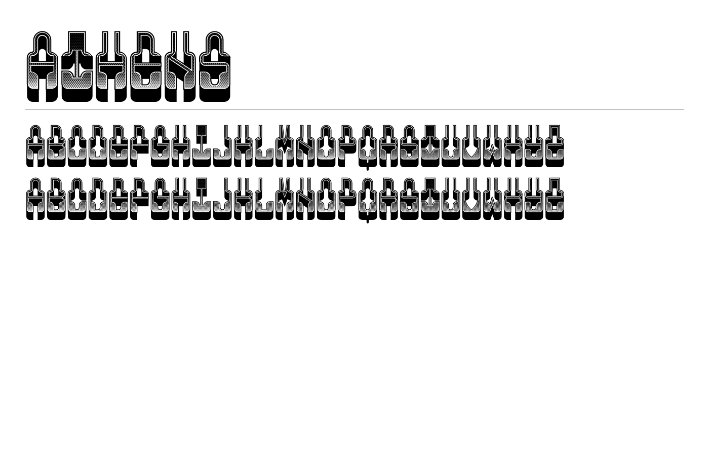 Athens Font preview