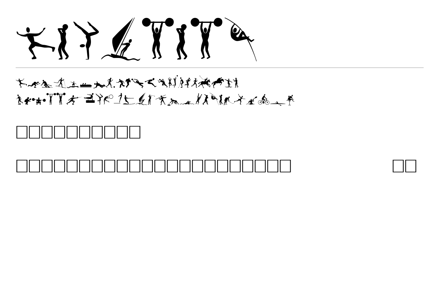 Athletes Font preview